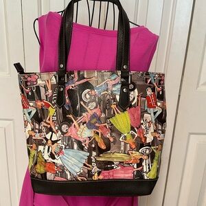 Sydney Love Purse Tote Shoulder Bag Fashion Mod Design Retro